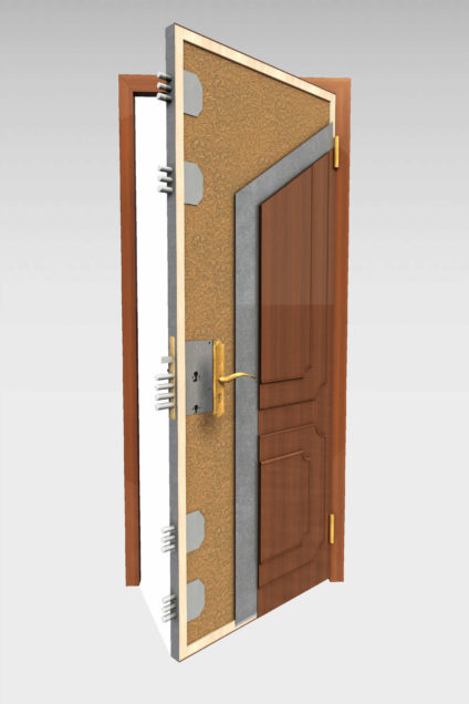 Puerta blindada serie Técnica mod. B16 b